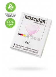 Супертонкие презервативы Masculan Pur - 3 шт. - Masculan - купить с доставкой в Сургуте