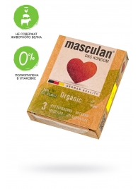 Экологически чистые презервативы Masculan Organic - 3 шт. - Masculan - купить с доставкой в Сургуте