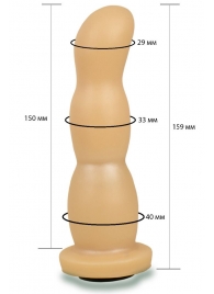 Телесная рельефная насадка Harness - 15,9 см. - LOVETOY (А-Полимер) - купить с доставкой в Сургуте
