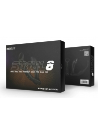 Черный вибромассажер простаты Nexus Simul8 Stroker Edition с кольцами для пениса и мошонки - Nexus Range - в Сургуте купить с доставкой