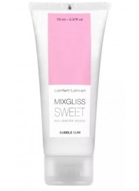 Смазка на водной основе Mixgliss Sweet с ароматом бабл-гам - 70 мл. - Mixgliss - купить с доставкой в Сургуте