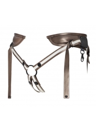 Бронзовый пояс для насадок Desirous Harness - Strap-on-me - купить с доставкой в Сургуте