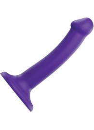 Фиолетовый фаллоимитатор-насадка Strap-On-Me Dildo Dual Density size S - 17 см. - Strap-on-me - купить с доставкой в Сургуте