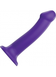 Фиолетовый фаллоимитатор-насадка Strap-On-Me Dildo Dual Density size L - 19 см. - Strap-on-me - купить с доставкой в Сургуте