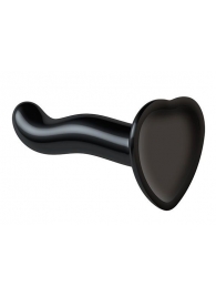 Черный фаллоимитатор-насадка Strap-On-Me P G spot Dildo size S - 16,4 см. - Strap-on-me - купить с доставкой в Сургуте