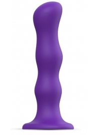 Фиолетовая насадка Strap-On-Me Dildo Geisha Balls size M - Strap-on-me - купить с доставкой в Сургуте
