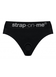 Черные трусики для насадок Heroine Lingerie Harness - size S - Strap-on-me - купить с доставкой в Сургуте