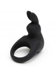 Черное эрекционное виброкольцо Happy Rabbit Rechargeable Rabbit Cock Ring - Happy Rabbit - в Сургуте купить с доставкой