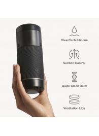 Черный мастурбатор с контролем всасывания Arcwave Pow Stroker - Arcwave - в Сургуте купить с доставкой