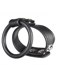Двойное кольцо выносливости на пенис DUAL STAMINA RING - BlueLine - в Сургуте купить с доставкой
