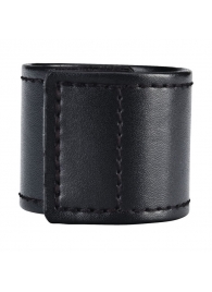 Хомут-утяжка для мошонки из искусственной кожи на липучке VELCRO BALL STRETCHER- 4 см. - BlueLine - в Сургуте купить с доставкой