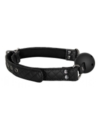 Черный кляп-шарик BALL GAG DIAMOND - Dream Toys - купить с доставкой в Сургуте