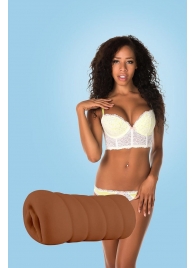 Коричневый мастурбатор-вагина BRIANNA - Dream Toys - в Сургуте купить с доставкой