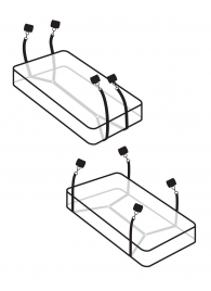 Фиксаторы для кровати WRAPAROUND MATTRESS RESTRAIN - Pipedream - купить с доставкой в Сургуте