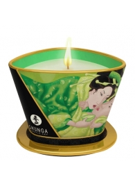 Массажная свеча Exotic Green Tea с ароматом зелёного чая - 170 мл. - Shunga - купить с доставкой в Сургуте