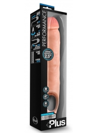 Телесная насадка-удлинитель 11.5 Inch Silicone Cock Sheath Penis Extender - 29,2 см. - Blush Novelties - в Сургуте купить с доставкой