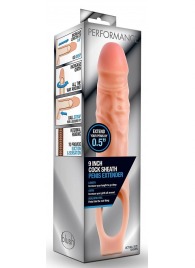 Телесная насадка на пенис 9 Inch Cock Sheath Extender - 22,2 см. - Blush Novelties - в Сургуте купить с доставкой