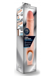 Телесная насадка на пенис 10 Inch Cock Sheath Extender - 25 см. - Blush Novelties - в Сургуте купить с доставкой