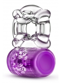 Фиолетовое эрекционное виброкольцо Pleaser Rechargeable C-Ring - Blush Novelties - в Сургуте купить с доставкой