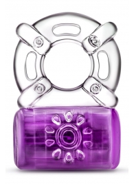 Фиолетовое эрекционное виброкольцо One Night Stand Vibrating C-Ring - Blush Novelties - в Сургуте купить с доставкой