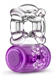 Фиолетовое эрекционное виброкольцо One Night Stand Vibrating C-Ring - Blush Novelties - в Сургуте купить с доставкой