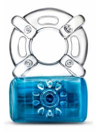 Синее эрекционное виброкольцо One Night Stand Vibrating C-Ring - Blush Novelties - в Сургуте купить с доставкой