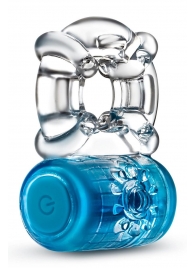 Синее эрекционное виброкольцо One Night Stand Vibrating C-Ring - Blush Novelties - в Сургуте купить с доставкой
