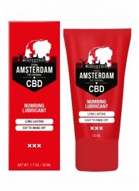 Пролонгирующий лубрикант Numbing CBD from Amsterdam - 50 мл. - Shots Media BV - купить с доставкой в Сургуте