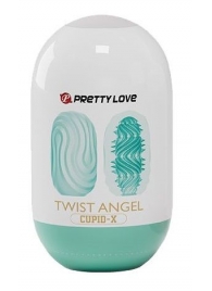 Бирюзовый мастурбатор-яйцо Twist Angel - Baile - в Сургуте купить с доставкой