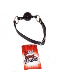 Силиконовый черный кляп-шарик на ремне Black Ballgag - Erotic Fantasy - купить с доставкой в Сургуте