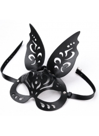 Черная ажурная маска  Зайка  с ушками - Crazy Handmade - купить с доставкой в Сургуте