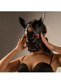 Черная маска  Собака  с ушками - Crazy Handmade - купить с доставкой в Сургуте