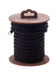 Черная хлопковая веревка для бондажа на катушке - 5 м. - Crazy Handmade - купить с доставкой в Сургуте