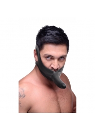 Черный кляп-страпон Masters Mini Face Fuck Strap-On - 14 см. - XR Brands - купить с доставкой в Сургуте