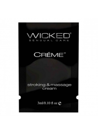 Крем для массажа и мастурбации Wicked Stroking and Massage Creme - 3 мл. - Wicked - купить с доставкой в Сургуте