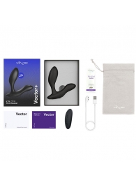 Черный анальный вибратор We-Vibe Vector+ - We-vibe - в Сургуте купить с доставкой