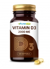 Пищевая добавка SuperCaps VITAMIN D3 2000 ME - 120 капсул - SuperCaps - купить с доставкой в Сургуте