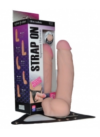Реалистичный фаллос на поясе Harness - 20,5 см. - LOVETOY (А-Полимер) - купить с доставкой в Сургуте