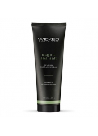 Массажный легкий крем WICKED Sage plus Sea Salt - 120 мл. - Wicked - купить с доставкой в Сургуте