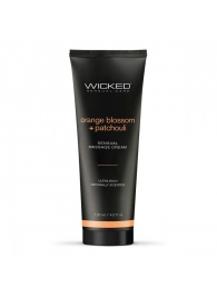 Массажный легкий крем WICKED Orange Blossom plus Patchouli - 120 мл. - Wicked - купить с доставкой в Сургуте
