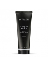 Массажный легкий крем WICKED Stripped plus Bare - 120 мл. - Wicked - купить с доставкой в Сургуте