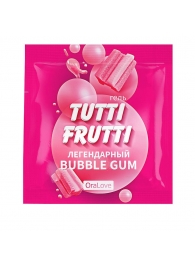 Пробник гель-смазки Tutti-frutti со вкусом бабл-гам - 4 гр. - Биоритм - купить с доставкой в Сургуте