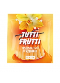 Пробник гель-смазки Tutti-frutti со вкусом ванильного пудинга - 4 гр. - Биоритм - купить с доставкой в Сургуте