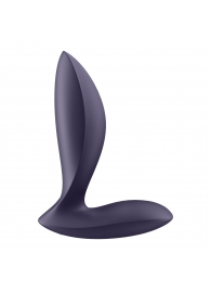 Фиолетовый анальный вибростимулятор Power Plug - Satisfyer - в Сургуте купить с доставкой