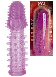 Фиолетовая насадка, удлиняющая половой член - 13,5 см. - Toyfa Basic - в Сургуте купить с доставкой