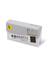 Презервативы Sagami Original 0.02 L-size увеличенного размера - 5 шт. - Sagami - купить с доставкой в Сургуте