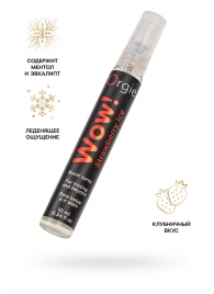 Оральный спрей ORGIE Wow! Strawberry Ice Blowjob Spray с охлаждающим и возбуждающим эффектом - 10 мл. - ORGIE - купить с доставкой в Сургуте