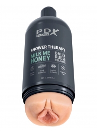 Телесный мастурбатор-вагина Shower Therapy Milk Me Honey - Pipedream - в Сургуте купить с доставкой