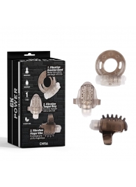 Набор из 3 дымчатых эрекционных колец с вибрацией Teasers Ring Kit - Chisa - в Сургуте купить с доставкой