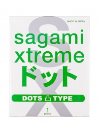 Презерватив Sagami Xtreme Type-E с точками - 1 шт. - Sagami - купить с доставкой в Сургуте